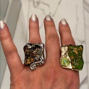 2 costume rings